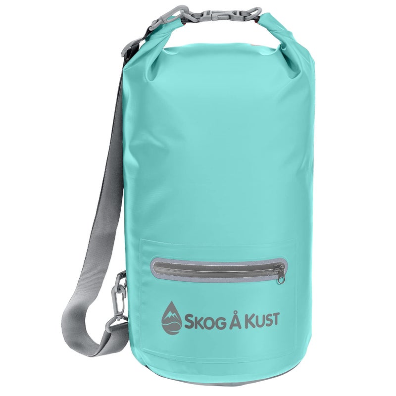 Skog Ã… Kust DrySak - Roll Top Waterproof Bag for Travel & Outdoors - 20L Mint - Image 1